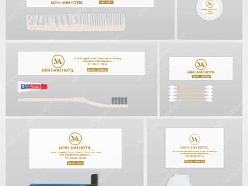 BỘ MÔI TRƯỜNG IN LOGO MINH ANH HOTEL