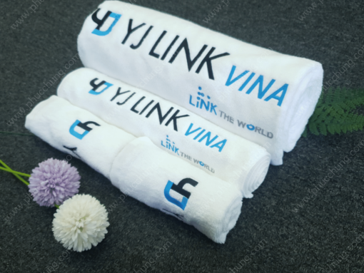 KHĂN IN LOGO YJ LINK VINA