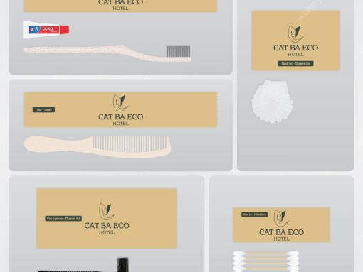 BỘ DRAFF IN LOGO CÁT BÀ ECO HOTEL