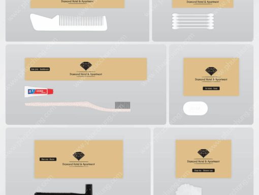 BỘ DRAFF IN LOGO DIAMOND HOTEL & APARTMENT