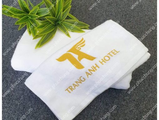 KHĂN THÊU LOGO TRANG ANH HOTEL