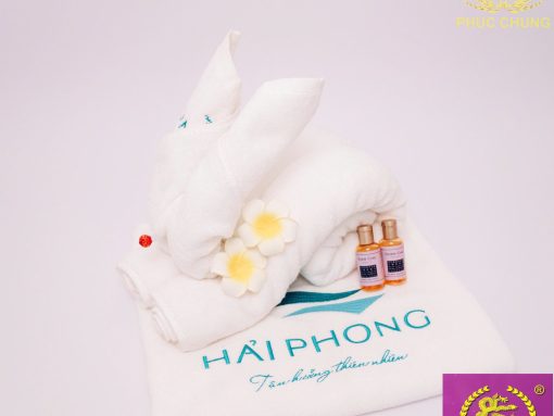 Khăn thêu khách sạn Hải Phong
