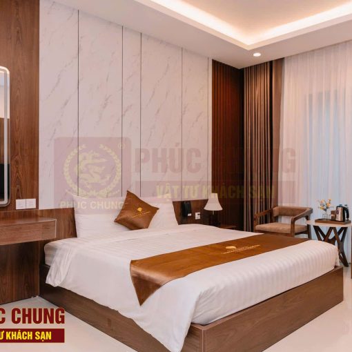 Sự tinh tế trong từng chi tiết – Bộ chăn ga gối cao cấp Phúc Chung tại Diamond Hotel Apartments