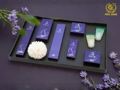 Amenities tone tím cao cấp – thư giãn, tinh tế & đầy cảm xúc