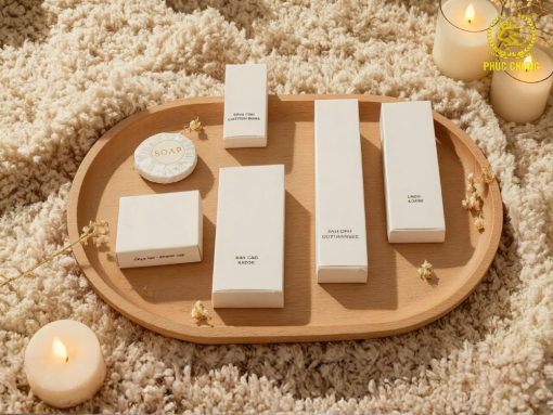 Amenities tone trắng tối giản – thanh lịch & cao cấp