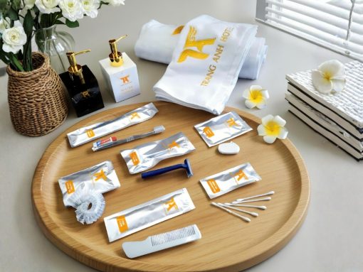 Set Amenities In Logo – Trang Anh Hotel (Tone Bạc Cam Sang Trọng)