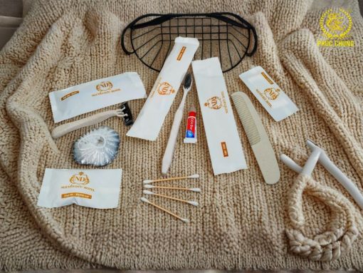 Set Amenities Khách Sạn – Đồng bộ logo, chỉn chu từ chi tiết nhỏ