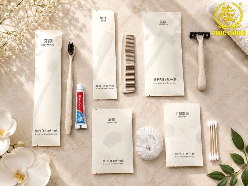 Bộ Amenities Khách Sạn Eco Trắng – Thanh Lịch, Tinh Gọn Và Thân Thiện