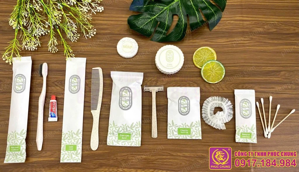 Bộ amenities khách sạn bao bì giấy – Gọn gàng và thân thiện với không gian lưu trú