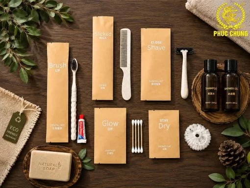 Bộ amenities khách sạn Eco Kraft thân thiện và tinh tế