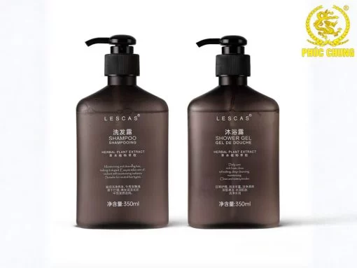 Bộ dầu gội sữa tắm khách sạn 350ml thiết kế hiện đại tiện dụng