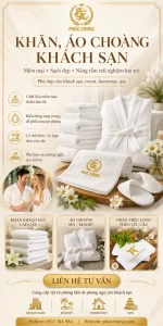 Áo Choàng Tắm Khách Sạn Giá Sỉ Cho Khách Sạn, Resort, Spa