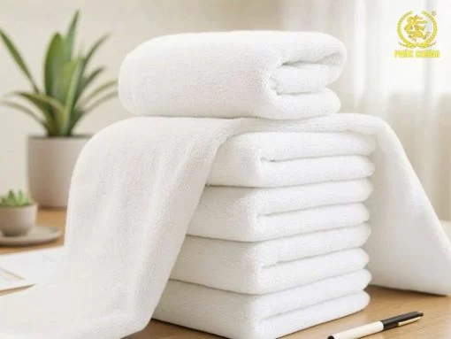 Khăn tắm khách sạn trắng cao cấp – Mềm mại thấm hút và bền đẹp