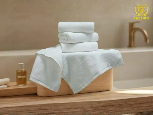 Khăn trắng khách sạn mềm êm thấm hút nhanh