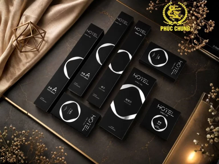 Bộ amenities khách sạn hộp đen cao cấp